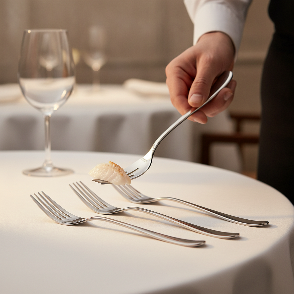 18/10 Stainless Steel Fish Forks for Table Service (Pack of 12)