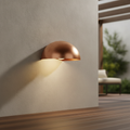 Copper Outdoor Wall Light for Sheltered Spaces