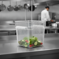 Polycarbonate Square Storage Container 7L for Professional Kitchens