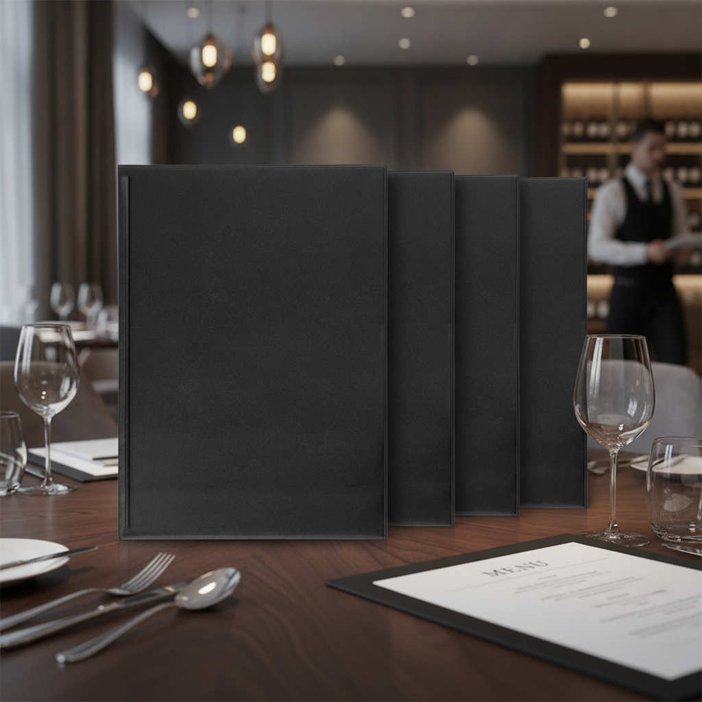 PVC Cover Black for Restaurants & Hotels (A4/A5)