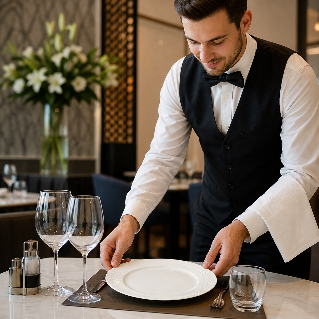 Plates 230mm Porcelain for Fine Dining (Pack of 24)