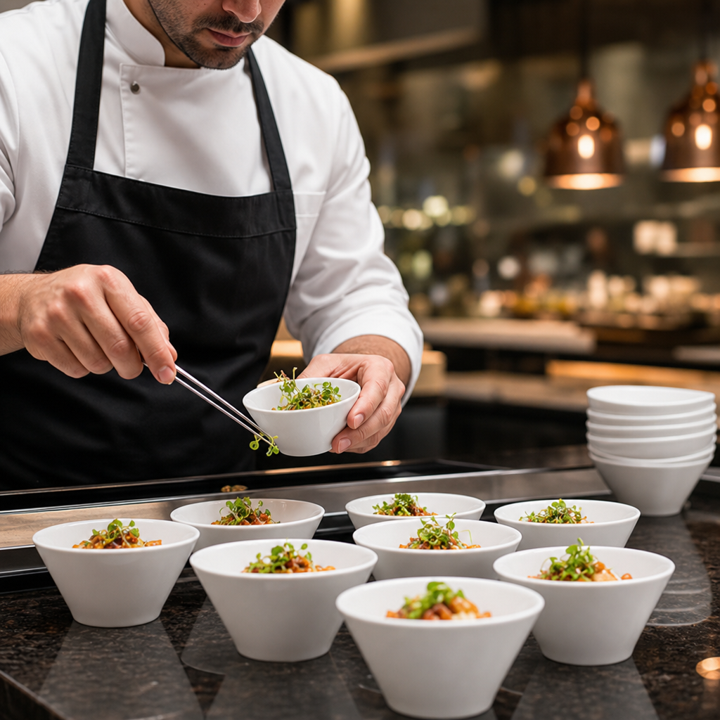 Zest Side Bowls 100mm Porcelain for Parties & Functions (Pack of 12)