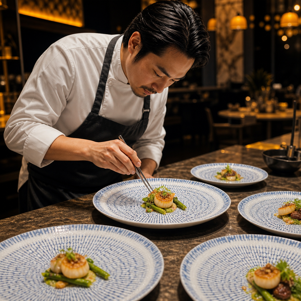 Coupe Plates 260mm Indigo Ceramic for Food Presentation (Pack of 12)