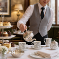 Bone China Grey Cups 3oz for Afternoon Tea (Pack of 6)