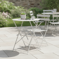 Powder-Coated Steel Round Table 600mm for Indoor & Outdoor Use