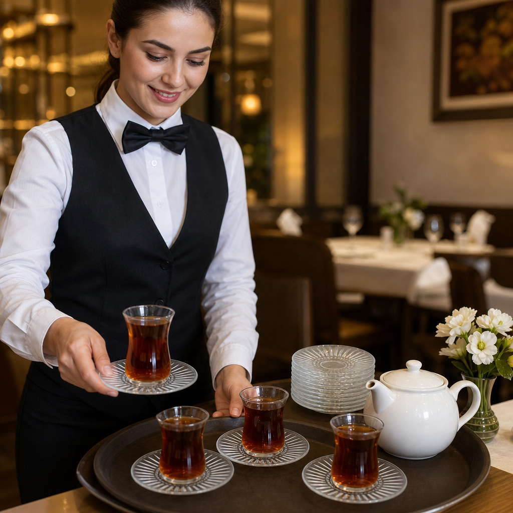 Tempered Tea Saucers 140mm Glass for Stylish Serving (Pack of 12)