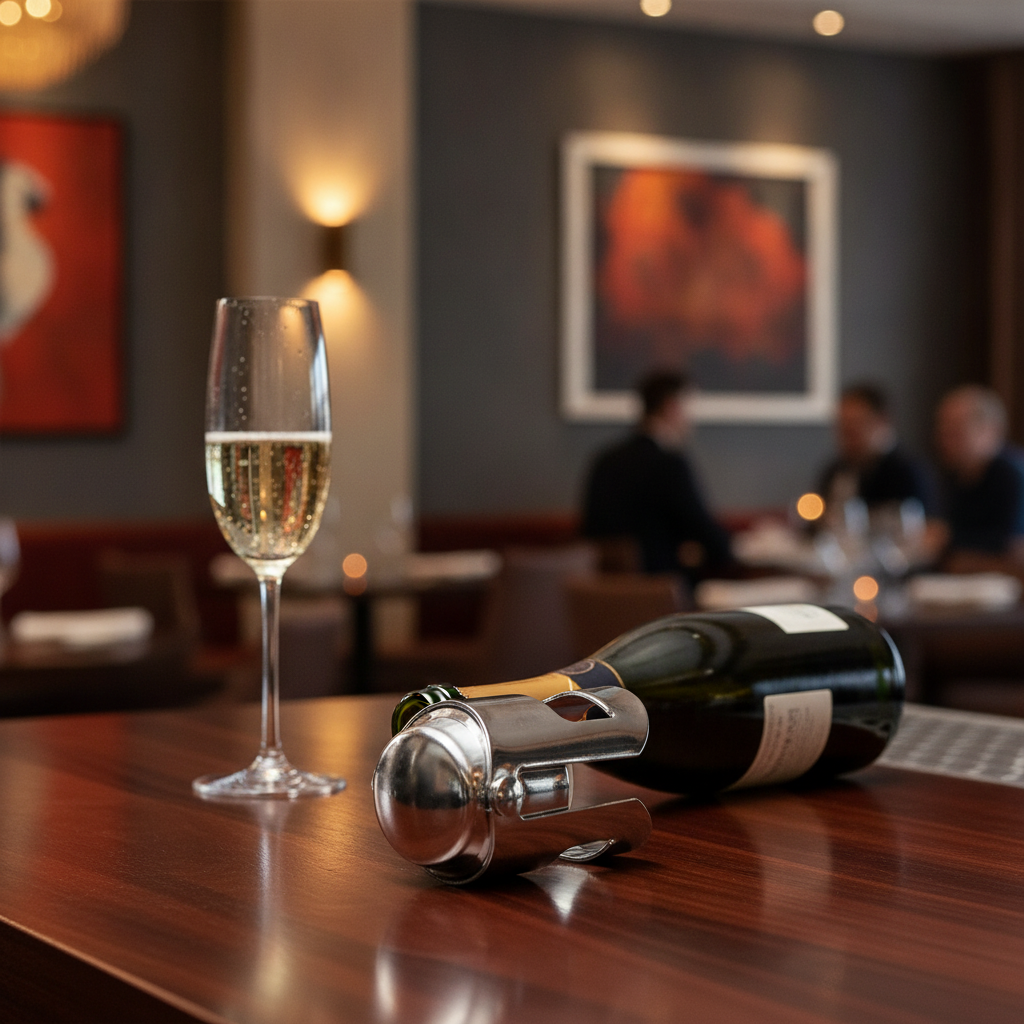 Stainless Steel Champagne Stopper for Keeping Bottles Fresh
