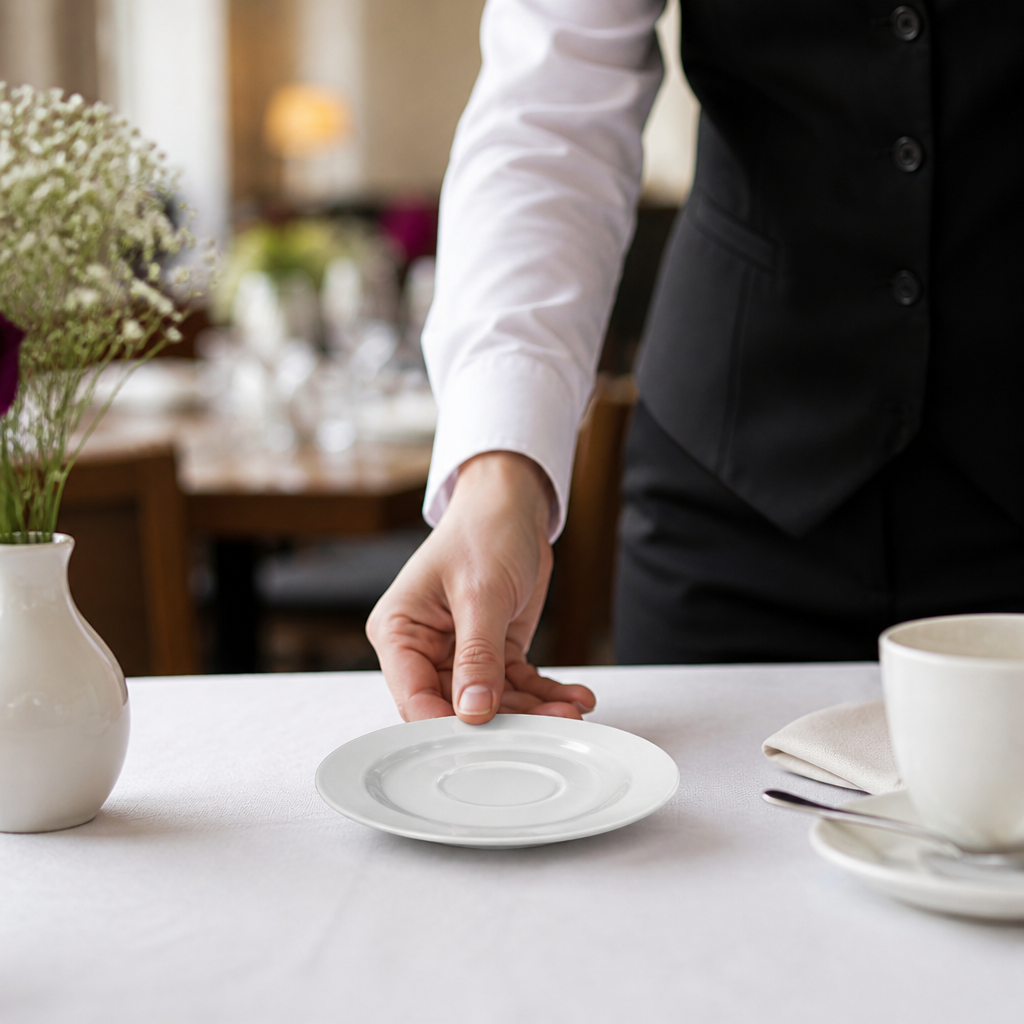 Small Saucers 127mm Porcelain for Elegant Table Settings (Pack of 24)
