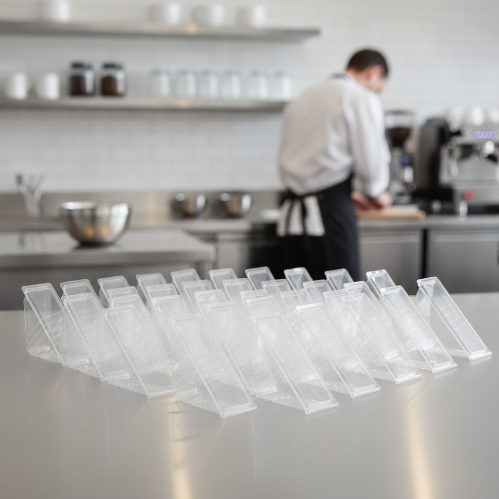 Recyclable Clear Sandwich Wedges for Cafés & Delis (Pack of 500)