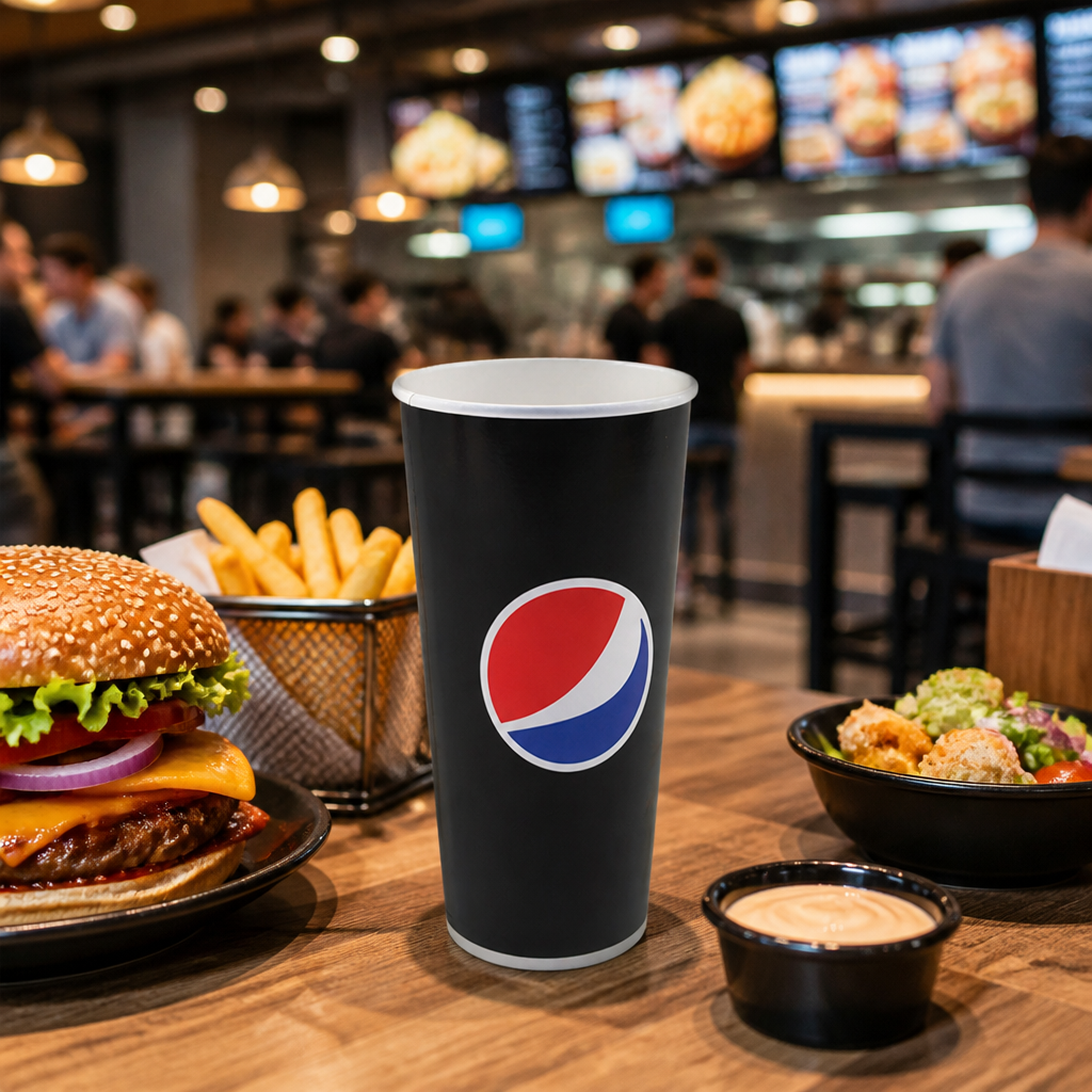 PEFC Certified Paper Cold Cups 22oz for Restaurants & Events (Pack of 1000)