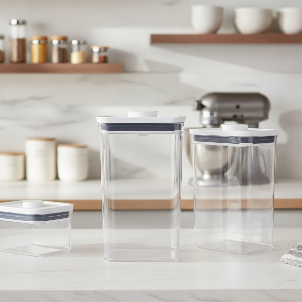 Plastic Medium Rectangular Food Storage Container 2.6L for Home & Office