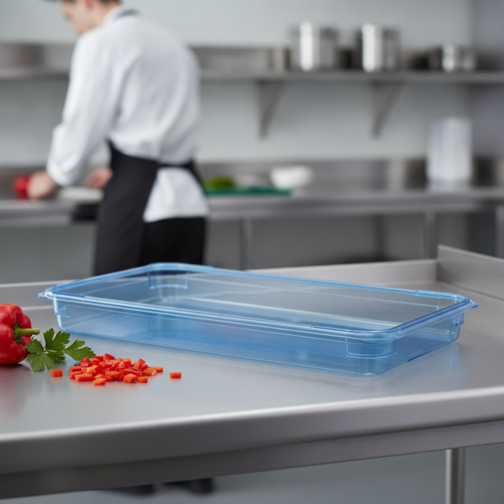 Plastic Food Storage Container GN 1/1 65mm for Efficient Kitchen Use