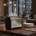 Black Tabletop Napkin Dispenser for Restaurants