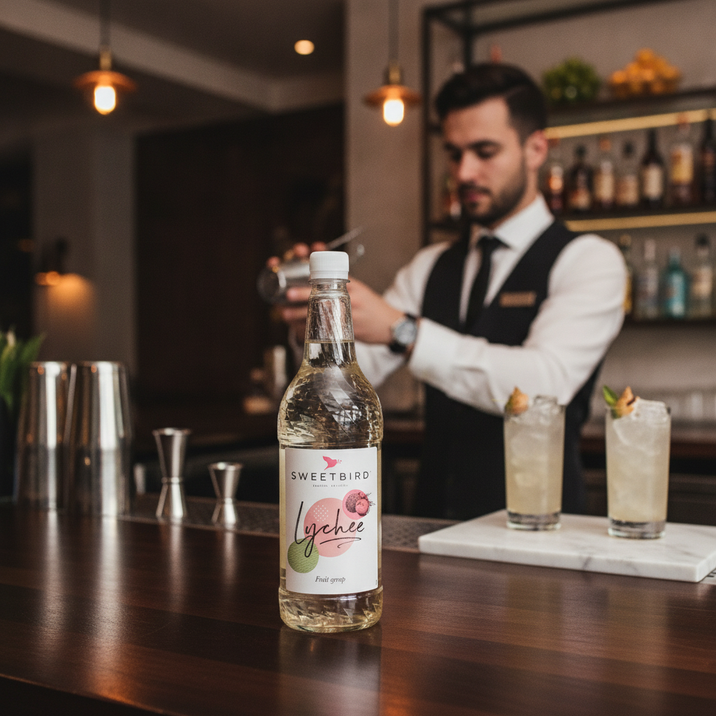 Lychee Syrup 1L for Cocktails and Tropical Drinks