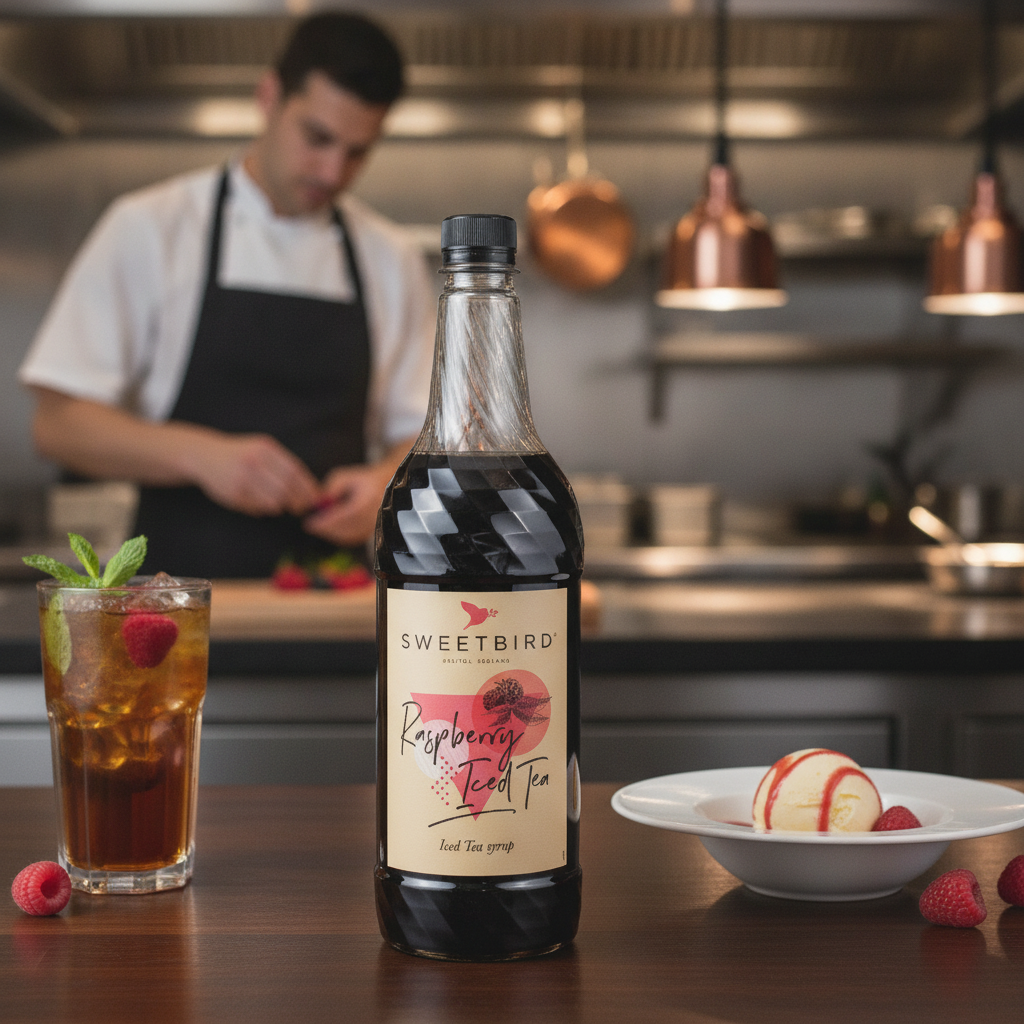Raspberry Syrup 1L for Beverages and Desserts
