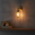 Brass Wire Cage Wall Light 310mm for Stylish Interiors