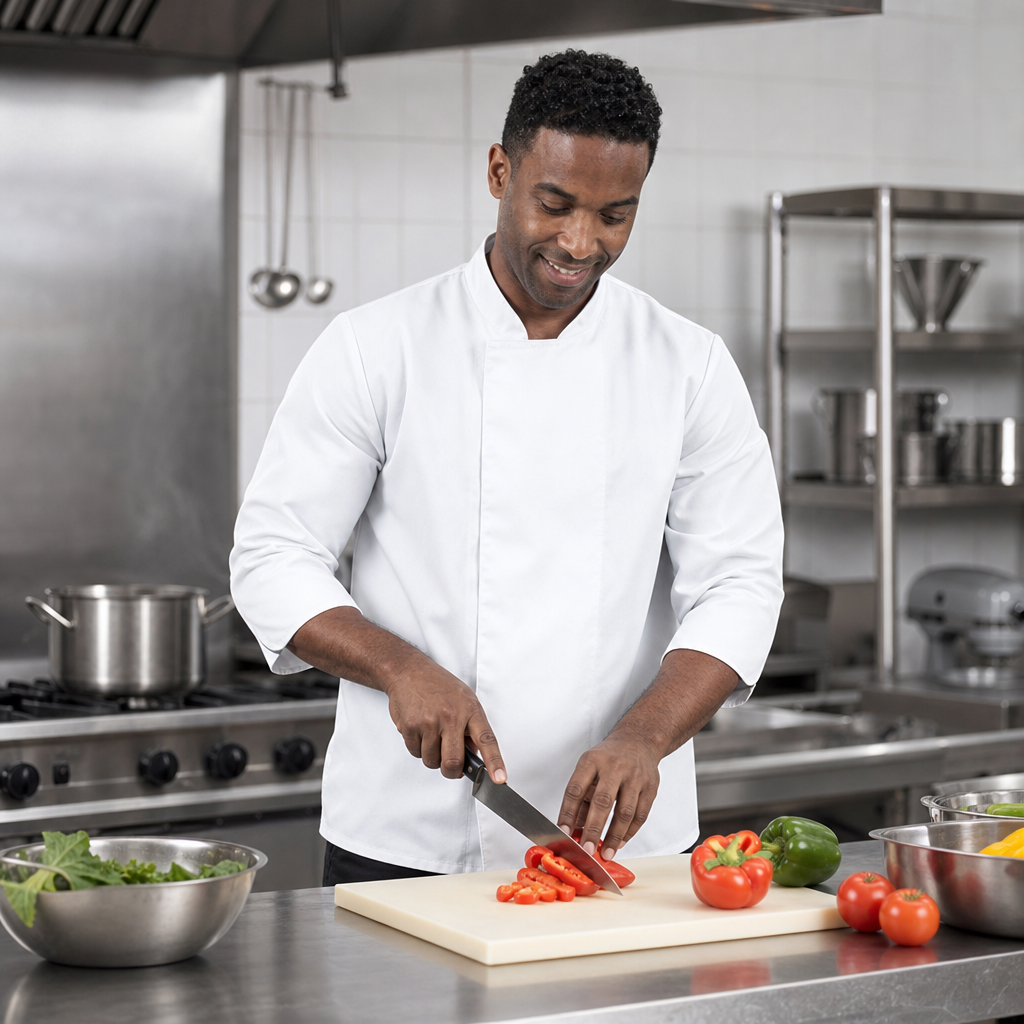 Whites Atlanta Unisex Chef Jacket in White for Professional Kitchens