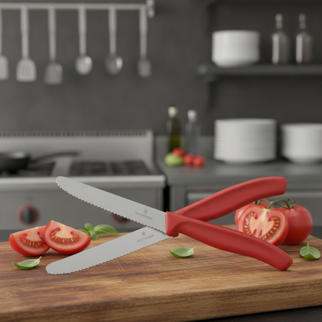 Stainless Steel Tomato and Table Knife 11cm for Catering (Pack of 2)