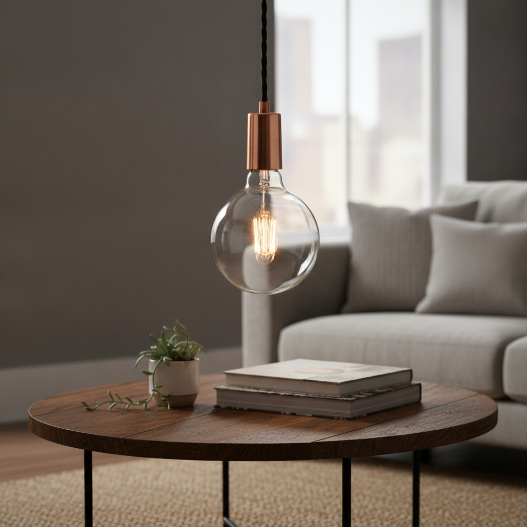 Copper Edison Wire Pendant Light for Stylish Interiors