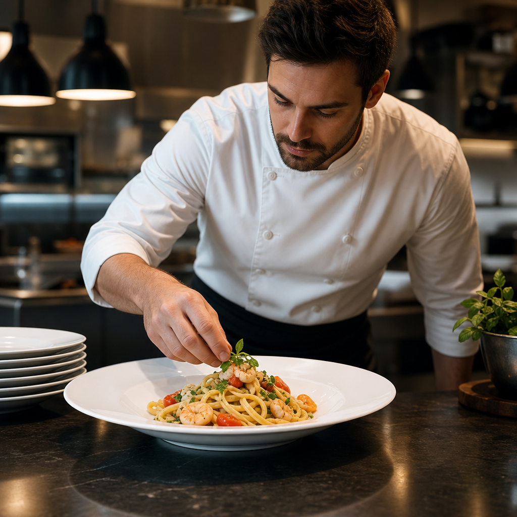 Pasta Plates 300mm White Porcelain for Restaurants (Pack of 12)