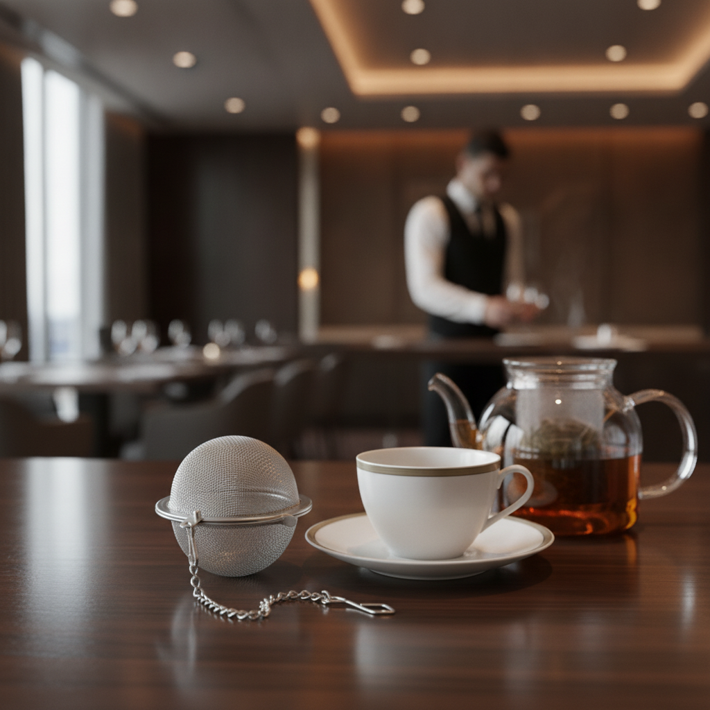 Stainless Steel Mesh Tea Strainer 54mm for Hot Drinks Service