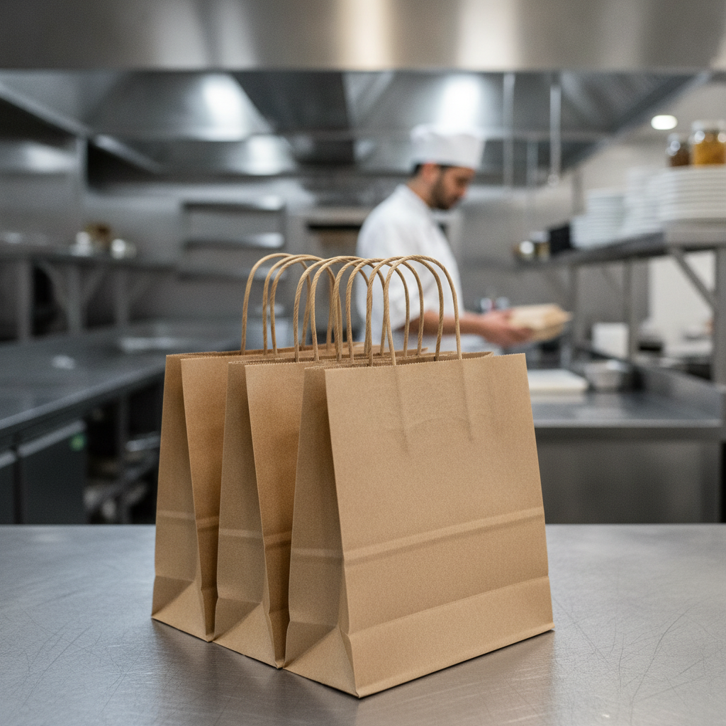 Brown Paper Carrier Bags Small for Eco-Friendly Transport (Pack of 250)