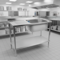 304 Stainless Steel Sink with Left Hand Drainer 1500mm for Commercial Kitchens