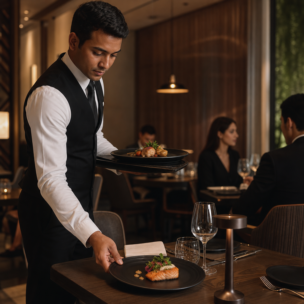 Coupe Plates Matte Noir Vitrified Porcelain for Upscale Dining (Pack of 12)