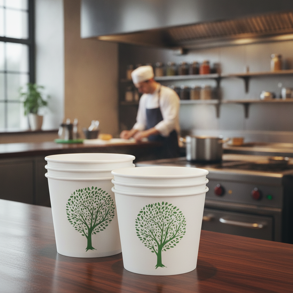 Paperboard Soup Containers 455ml for Food Service (Pack of 500)