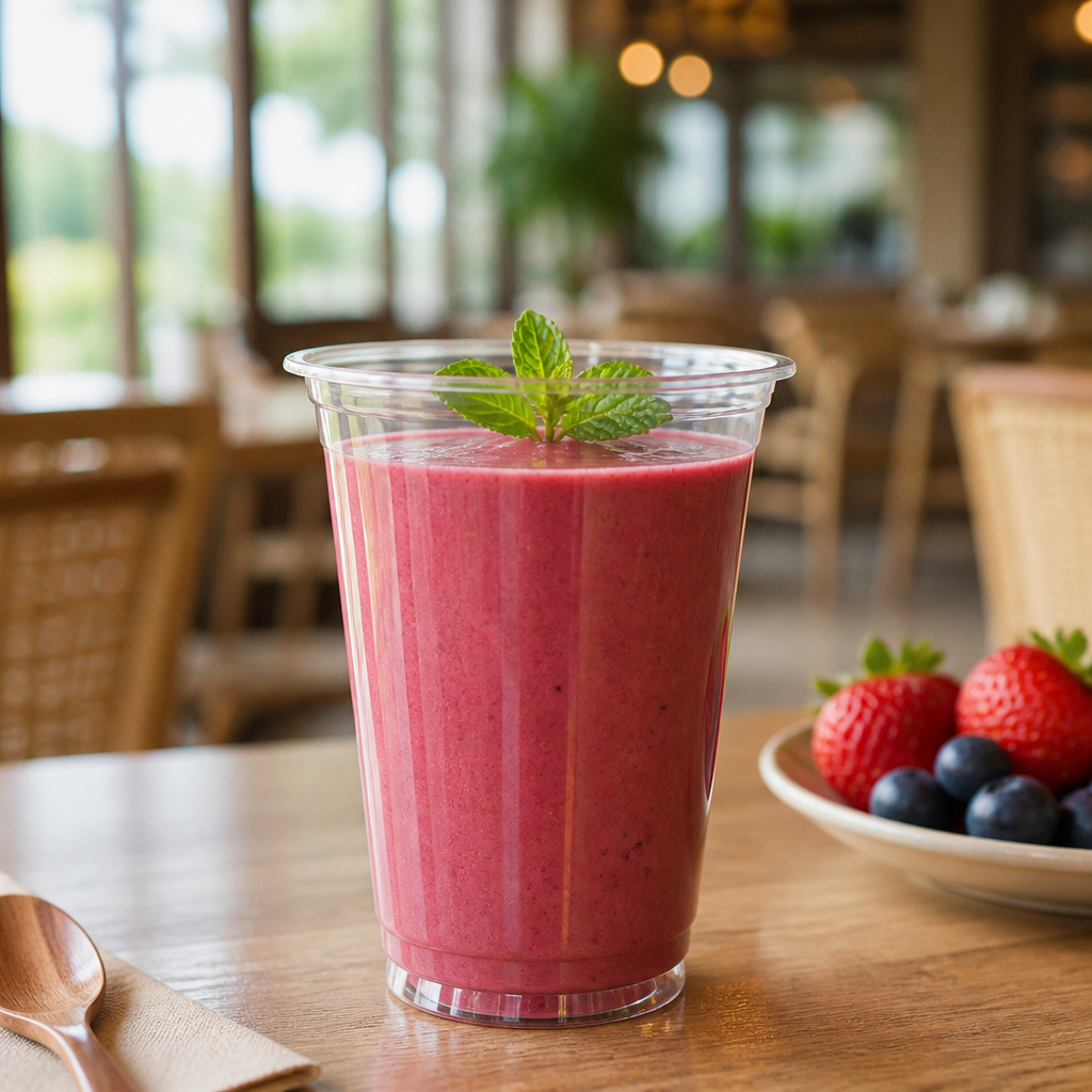 rPET Clear Smoothie Cups 450ml for Outdoor Events (Pack of 1000)