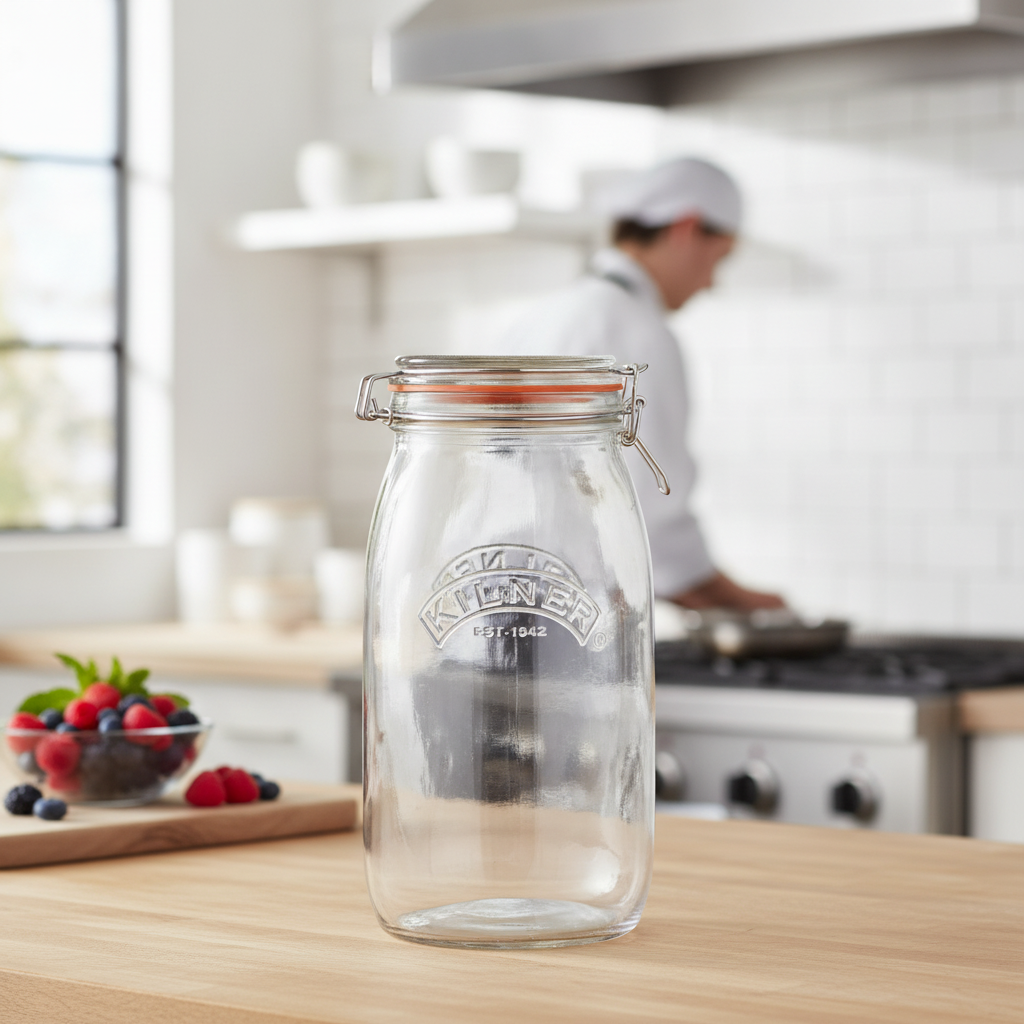 Glass Preserve Jar 3000ml for Home and Professional Kitchens