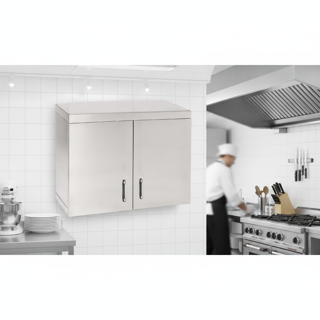 Stainless Steel Hinged Wall Cupboard 750mm for Commercial Kitchens