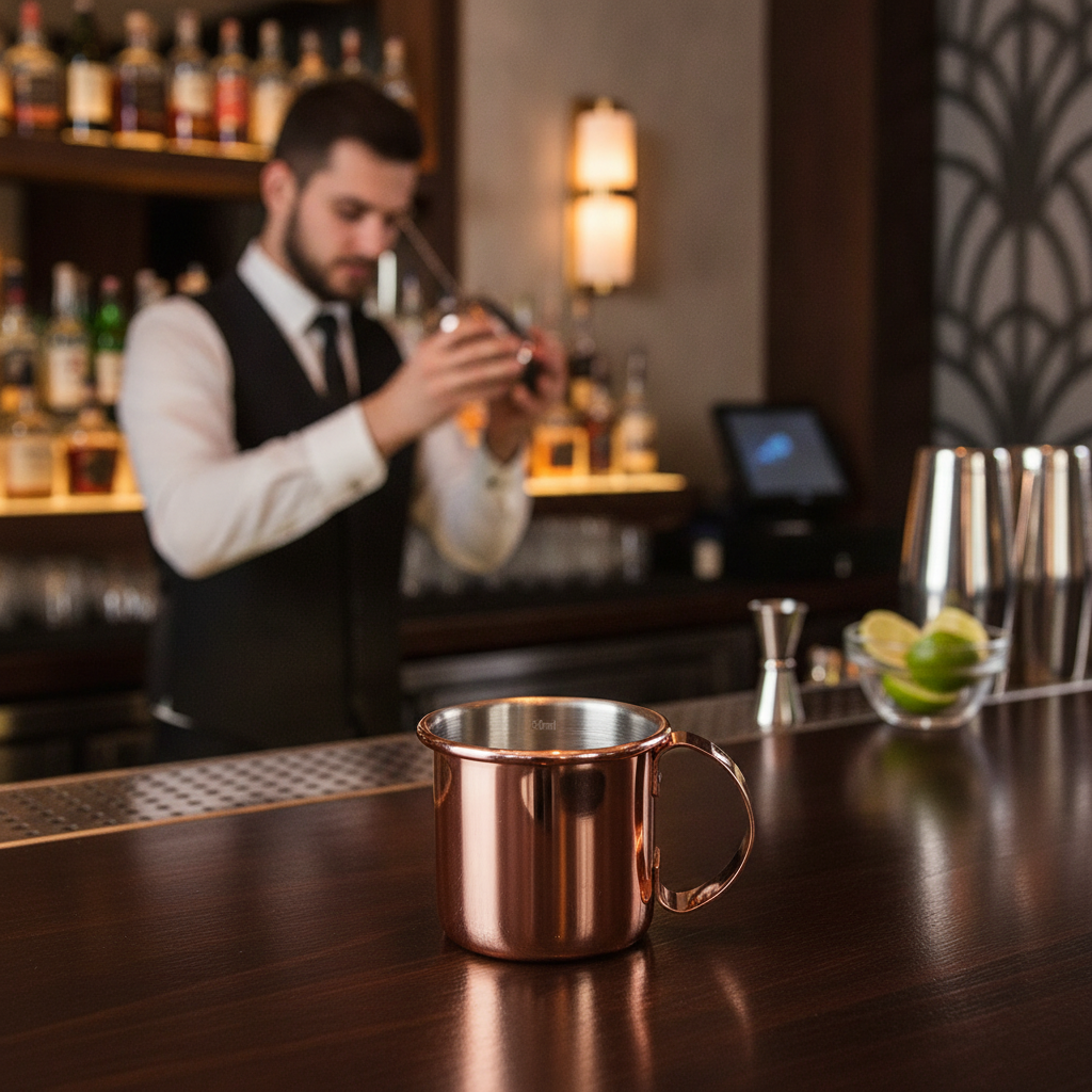 Copper-Plated Straight Jigger 25ml/50ml for Bars & Pubs