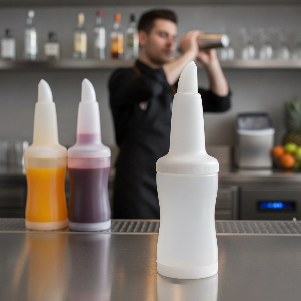 Lightweight Plastic Juice Pourer 1.08L for Bars & Pubs