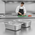 304 Stainless Steel 1/2 Gastronorm Tray 100mm for Efficient Service
