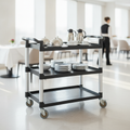 Polypropylene Large Mobile Trolley 130kg for Hotels & Cafés