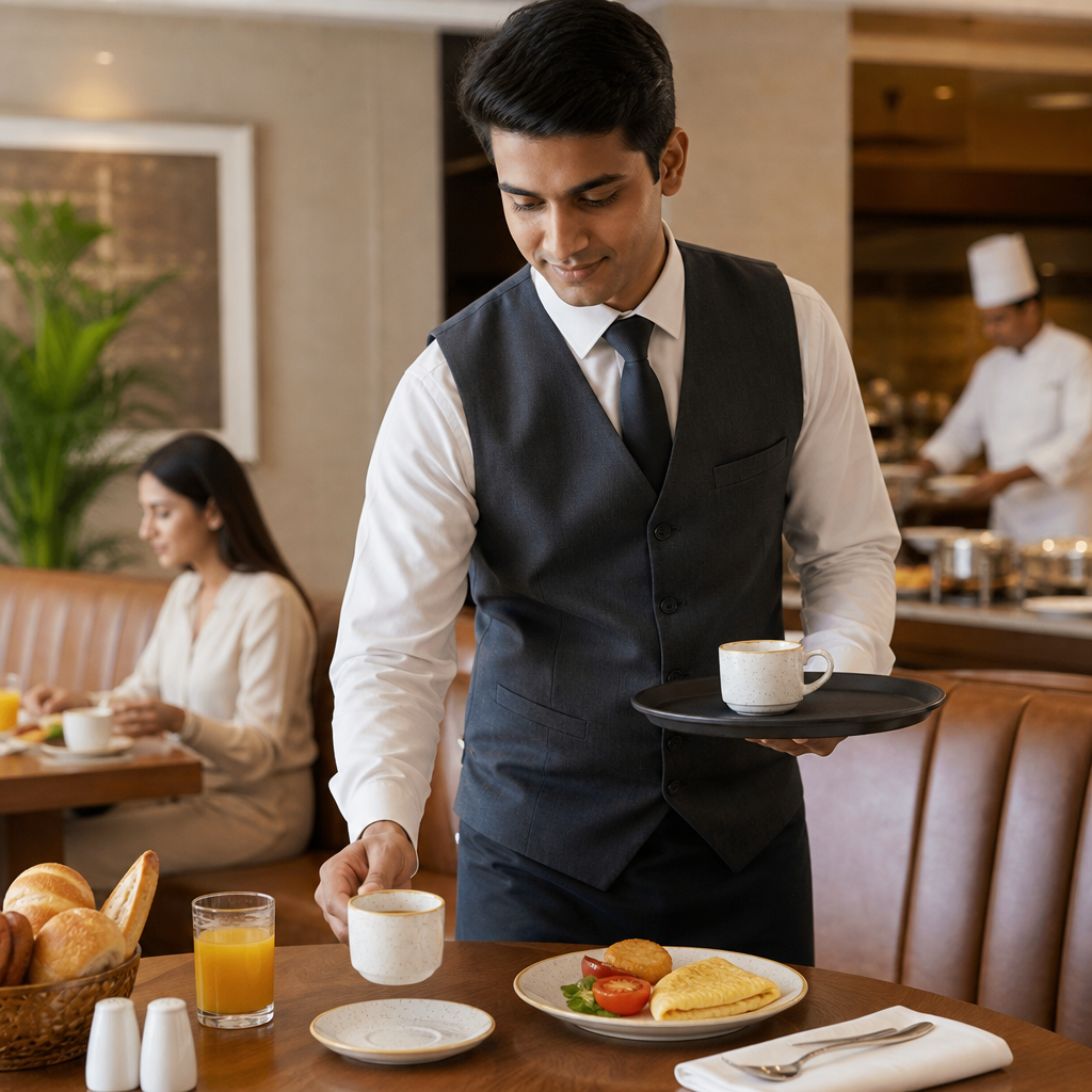 Stacking Cups 227ml White Vitrified Ceramic for Hotel Breakfast Service (Pack of 12)