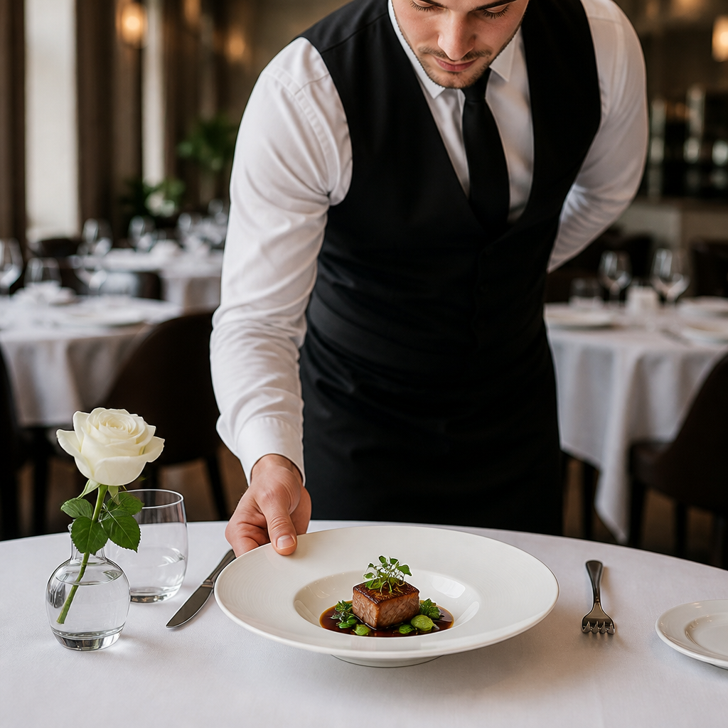 Rimmed Plates 310mm Porcelain for Fine Dining (Pack of 6)