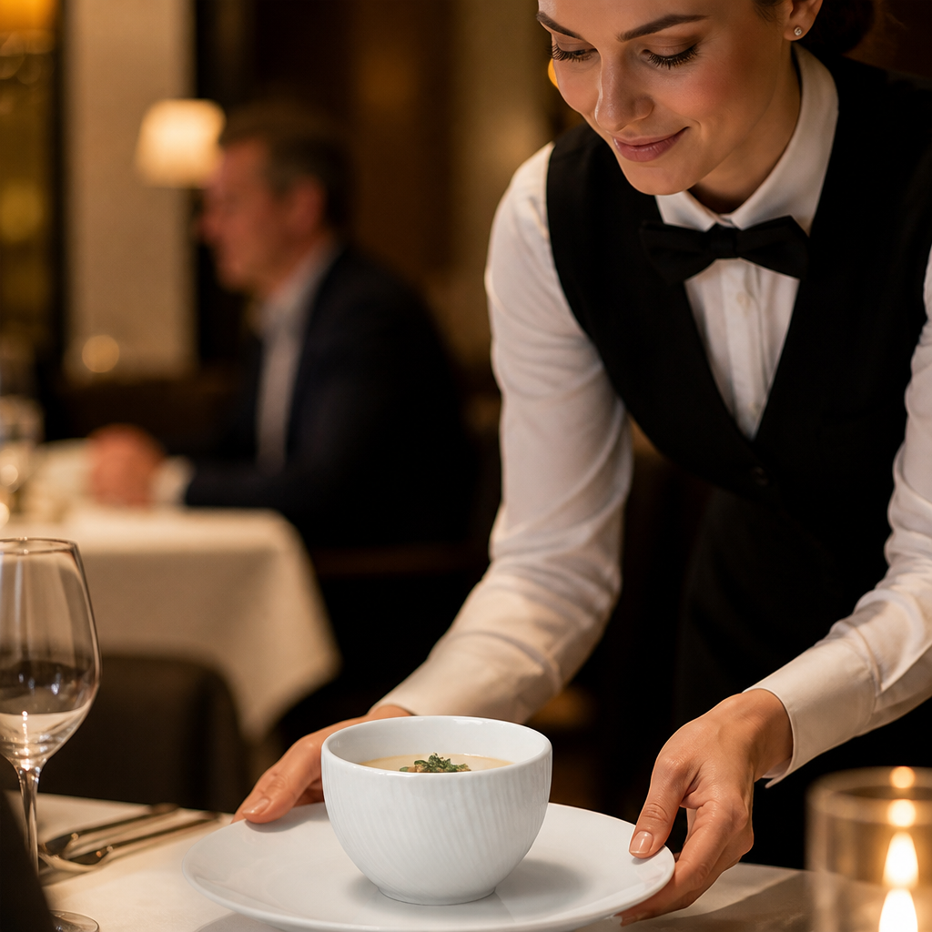 Alumina Bouillon Cup 227ml Vitrified Ceramic for Fine Dining (Pack of 12)