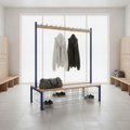 Powder Coated Steel Double-Sided Island Seating for Changing Rooms