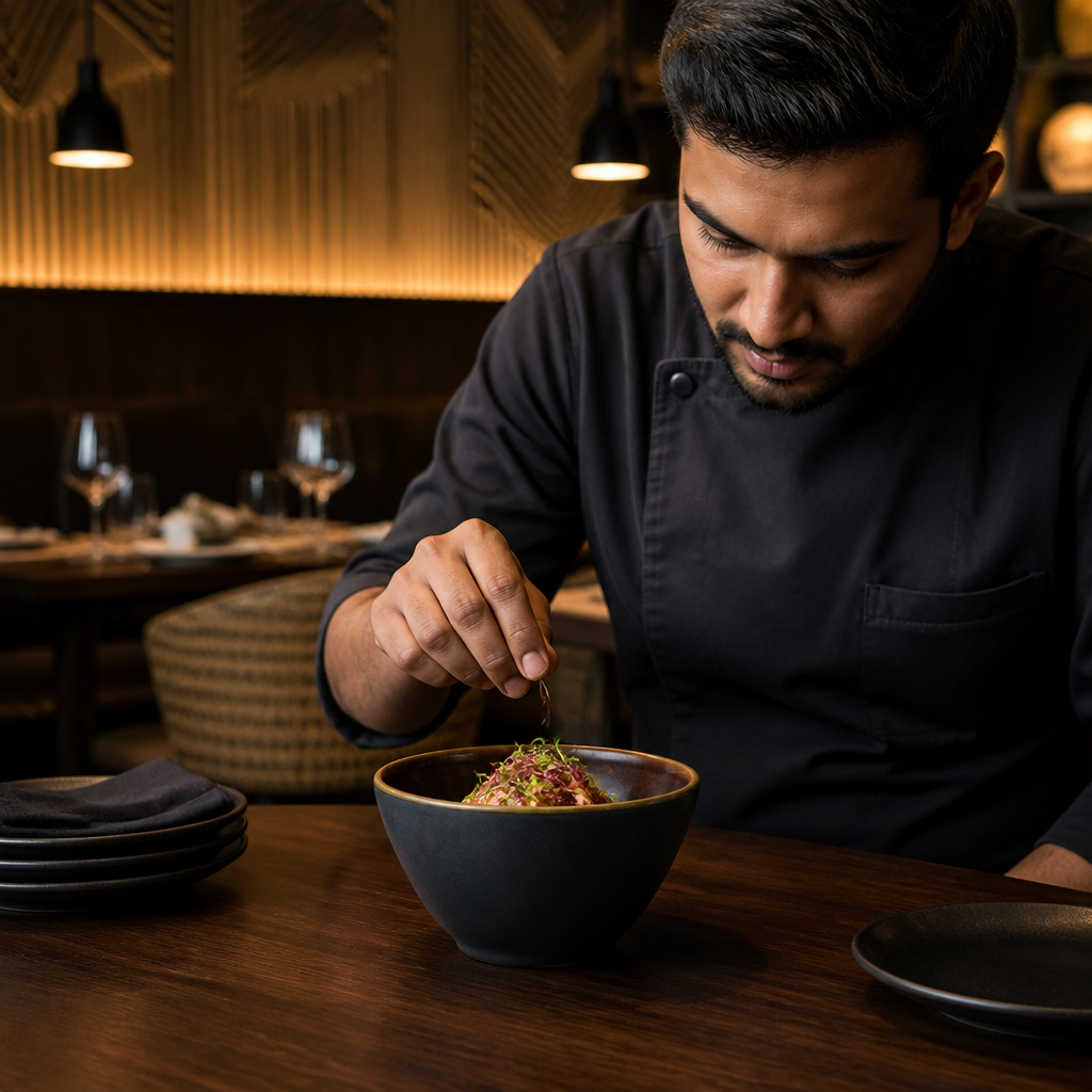 Onyx Black Two Tone Deep Bowl 240ml for Casual and Elevated Dining