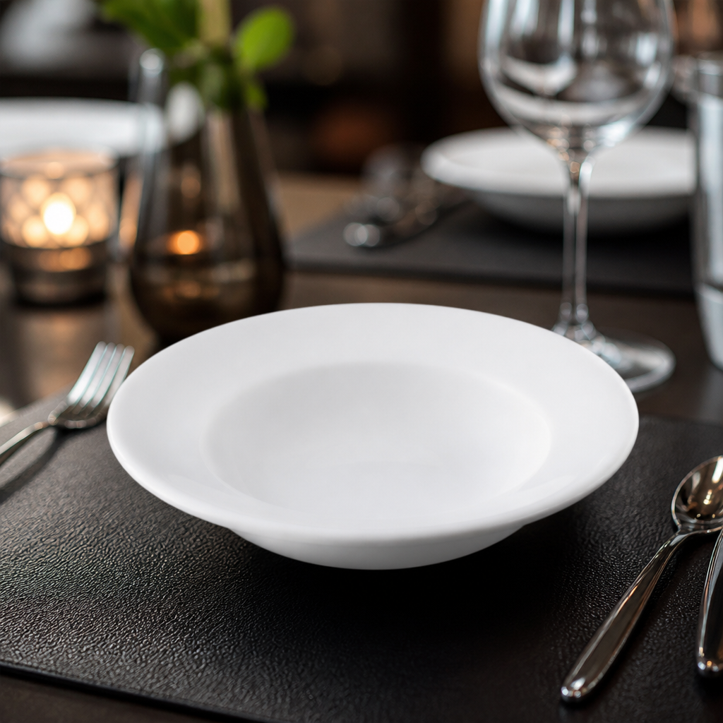Monaco White Porcelain Bowls 165mm for Fine Dining - Pack of 36