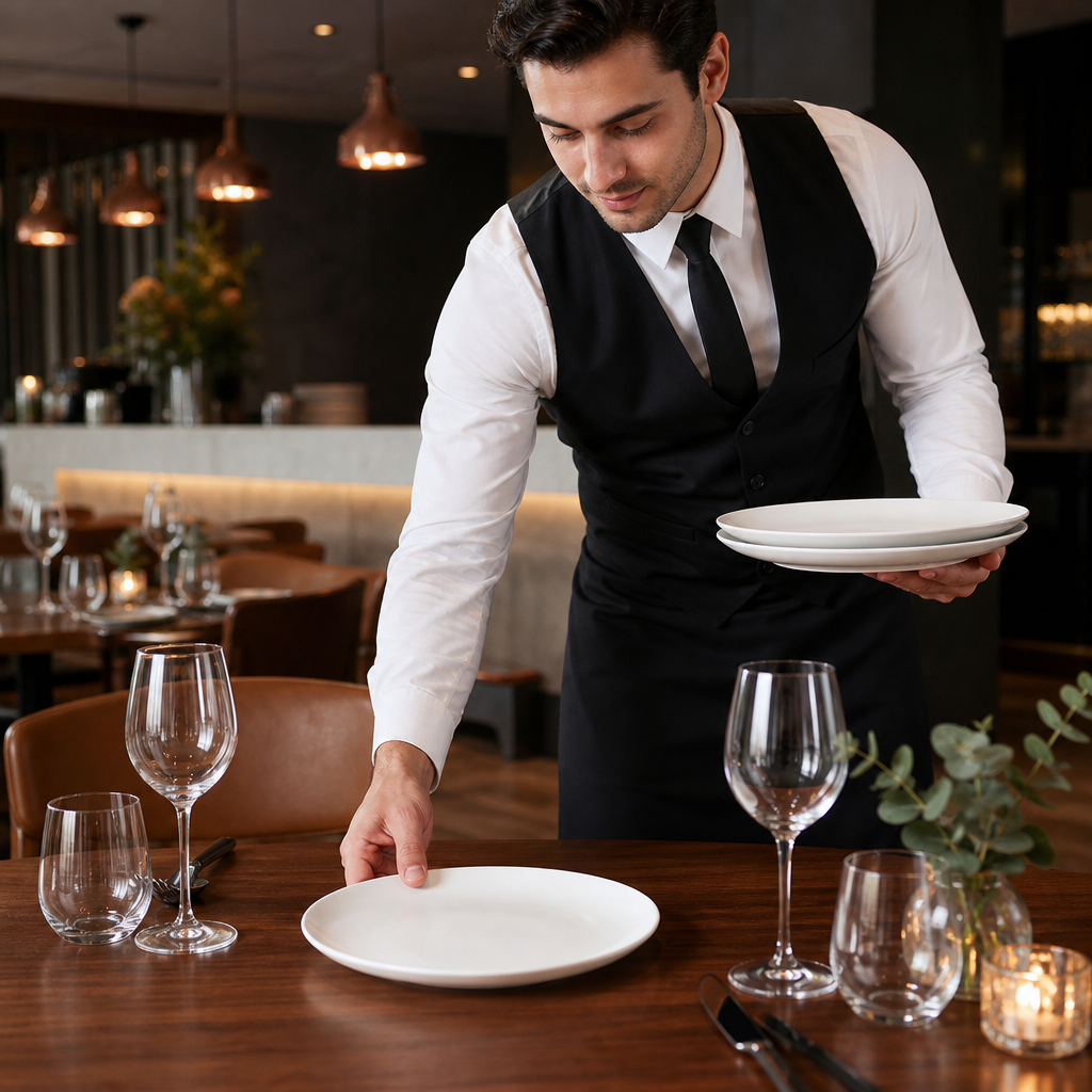 Coupe Plates 260mm Ceramic for Restaurants & Hotels (Pack of 12)