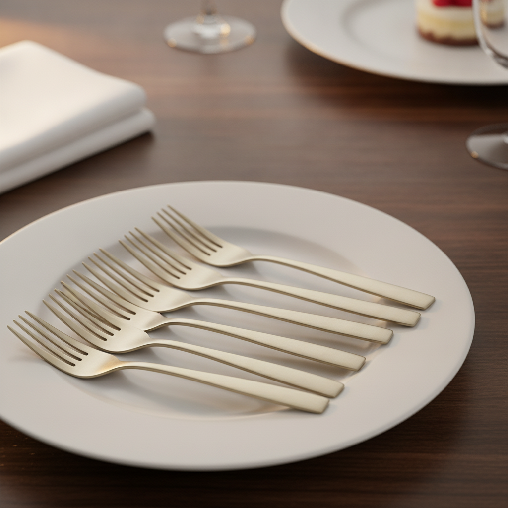 18/0 Stainless Steel Dessert Forks for Formal & Casual Dining (Pack of 12)