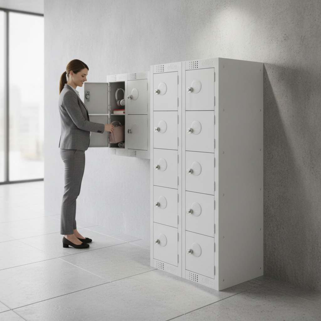 Powder Coated Steel Personal Effects Locker for Staff & Guests