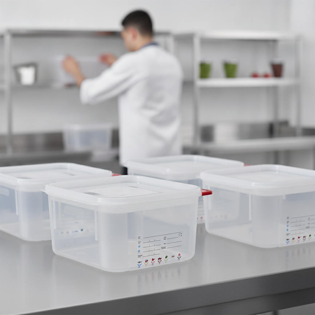 Polypropylene Square Food Storage Container 2L for Kitchen Use