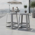 Polypropylene High Stools Mouse Grey 650x430mm for Indoor & Outdoor Use (Pack of 2)