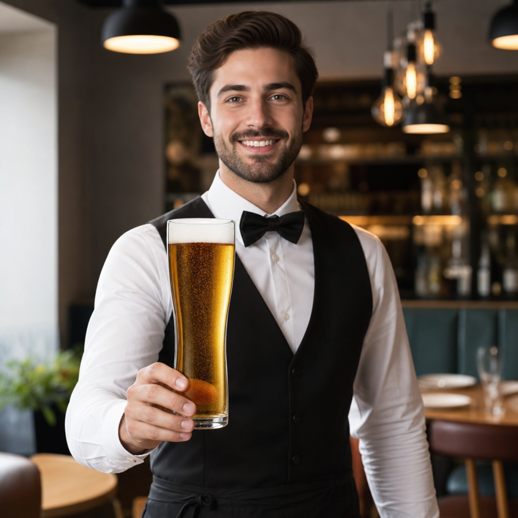 Toughened Glass Beer Glasses 570ml for Bars & Pubs (Pack of 24)
