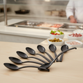 Melamine Black Deli Spoons 230mm for Self-Service Buffets (Pack of 6)