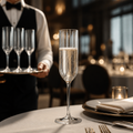 Crystal Champagne Flutes 210ml for Elegant Table Settings (Pack of 24)